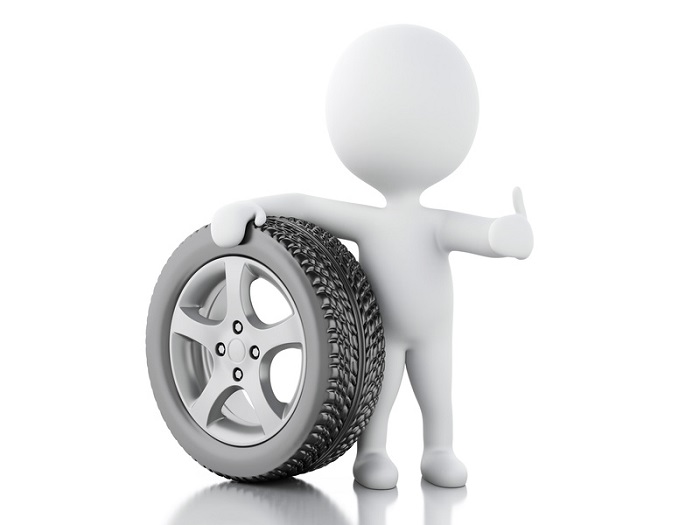Clip art Tire Guy giving the thumbs up
