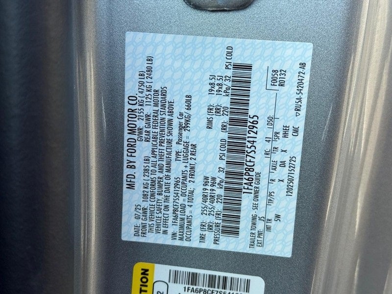 2025 Ford Mustang GT Premium Supercharged