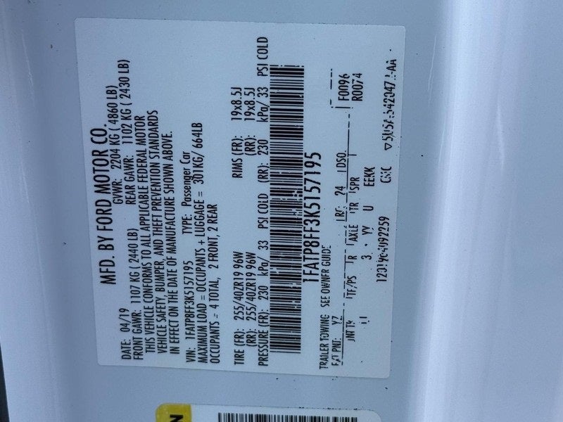 2019 Ford Mustang GT Premium CALIFORNIA SPECIAL CONVERTIBLE