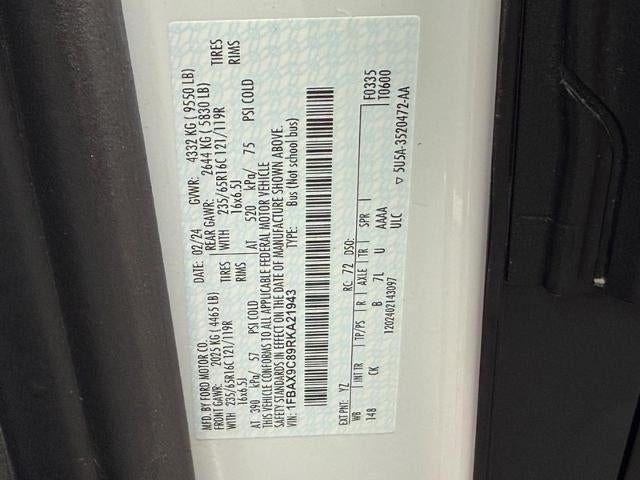 2024 Ford Transit-350 XLT 15 PASSENGER AWD FORD GOLD CERTIFIED