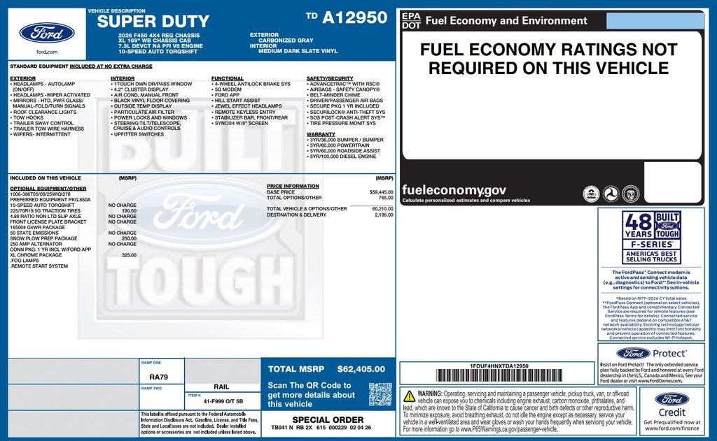 2026 Ford F-450SD XL DRW