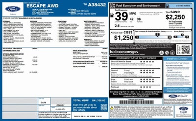 2026 Ford Escape Hybrid Platinum