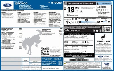 2025 Ford Bronco Big Bend Full Factory Matte Wrap