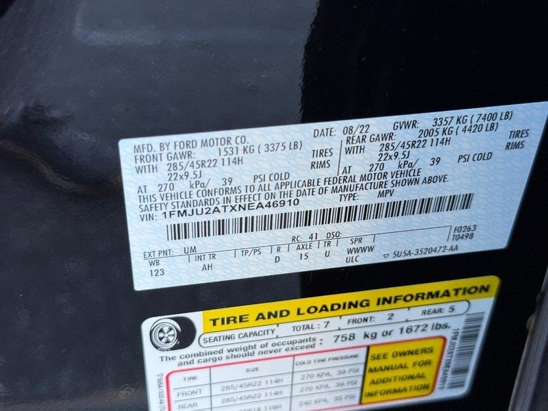 2022 Ford Expedition Limited CERTIFIED STEALTH EDITION Near Janesville