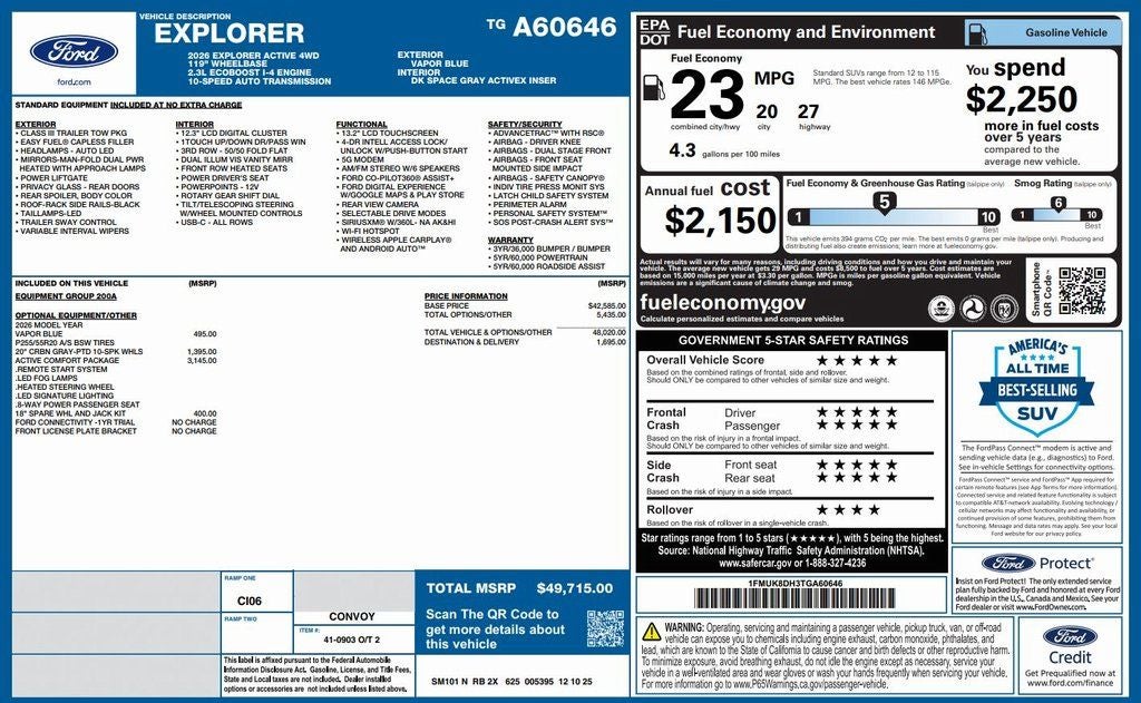 2026 Ford Explorer Active