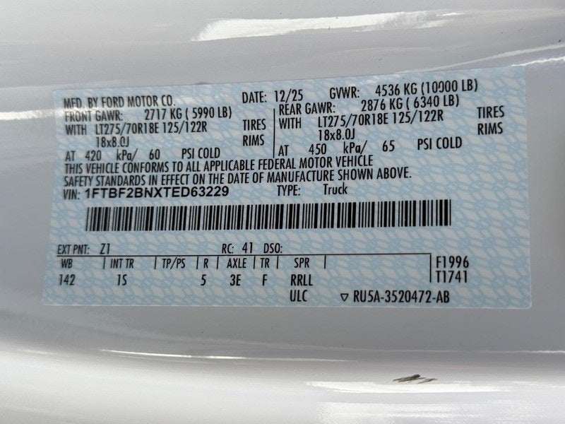 2026 Ford F-250SD XL STX PLOW PREP