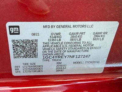 2022 Chevrolet Silverado 2500HD High Country DURAMAX DIESEL