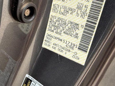 2017 Nissan Titan XD SV REGULAR CAB 4X4