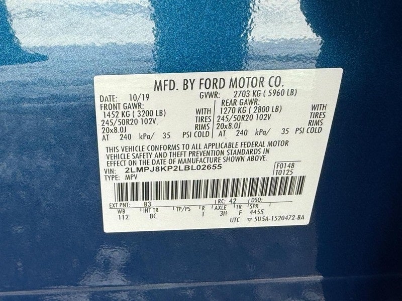 2020 Lincoln Nautilus Reserve