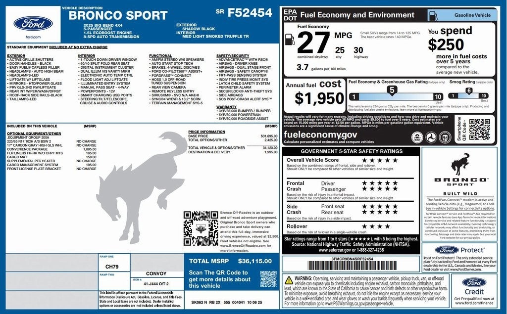 2025 Ford Bronco Sport Big Bend