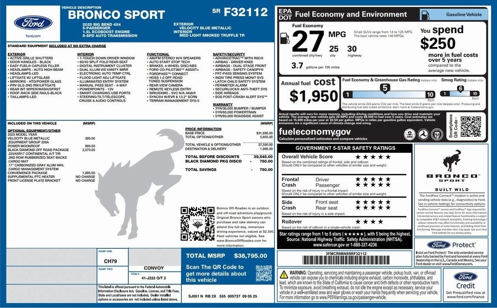 2025 Ford Bronco Sport Big Bend