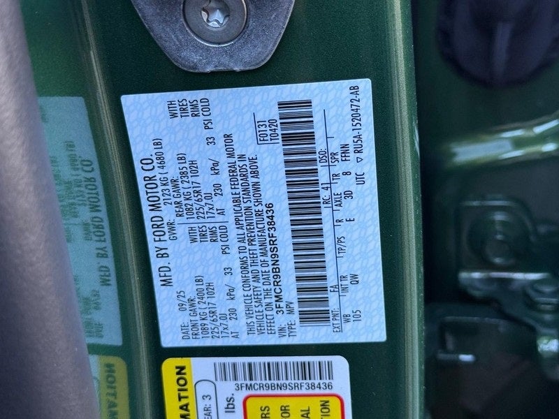 2025 Ford Bronco Sport Big Bend