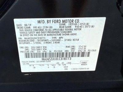 2020 Ford EcoSport SES Certified AWD Near Madison