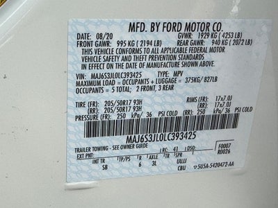 2020 Ford EcoSport SES Certified 1 Owner 4WD